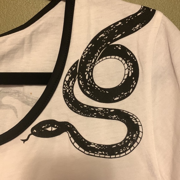 Snakes & Roses Ringer T-Shirt - Picture 2 of 5
